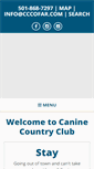 Mobile Screenshot of caninecountryclubar.com